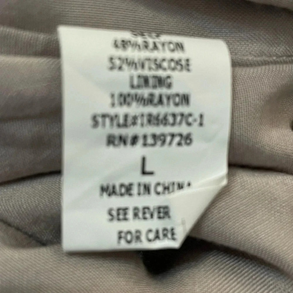 HONEY PUNCH Boutique tan shorts romper mid length off the shoulder sleeves Large - Picture 5 of 5